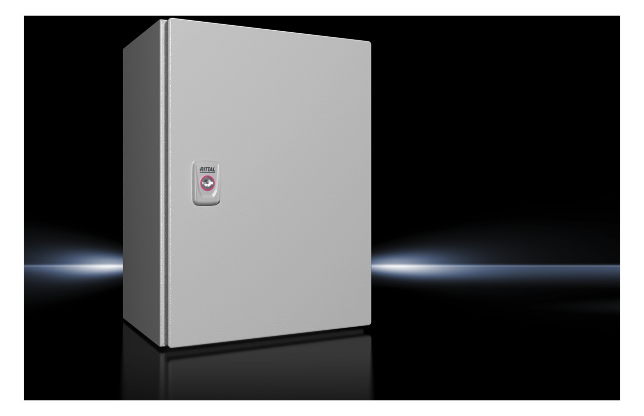 1St. Rittal AX 1034.000 Kompakt-Schaltschrank AX, 1-türig, BHT 3