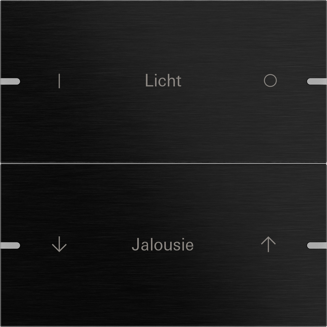 1St. Gira 5032126 Wippenset 2f indiv. Tastsens.4 TS4 Alum.Schwarz