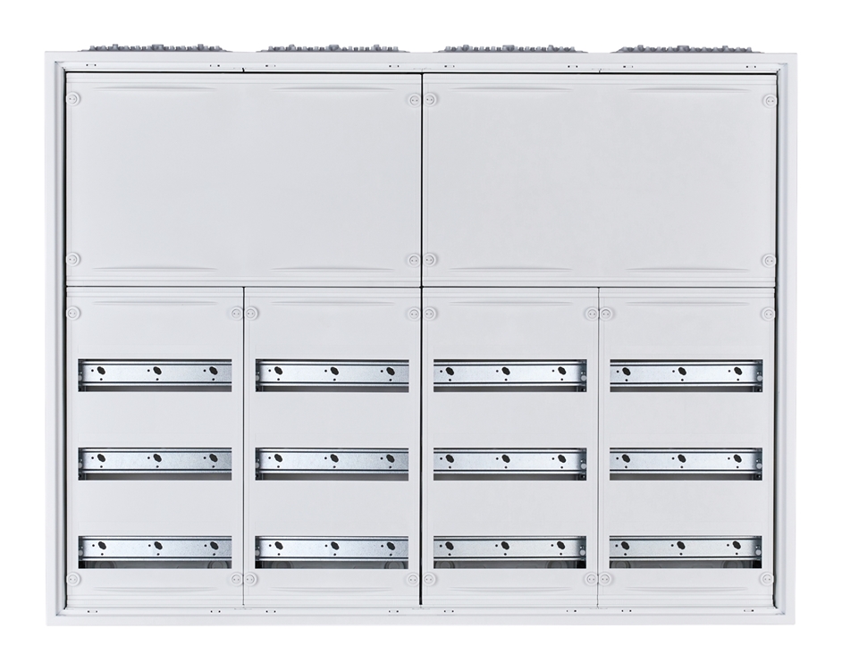 1St. F-Tronic FV4-5-RK AP Feldverteiler FV4-5-RK, 4-feldrig, 5r, Reihenklemmen, 800x1050x165mm 7110708