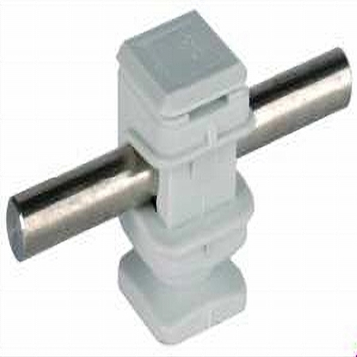 10St. Dehn 204001 Leitungshalter Dehnsnap Kunststoff grau H 16mm f. Rd 8mm m. Gewinde M6 LH DS 8 H16 IGM6 GR