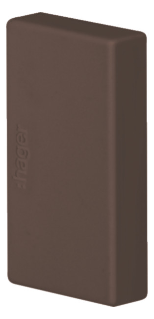 1St. HAGER LFF2003568014 Endstück zu LF/LFF 20x33mm braun