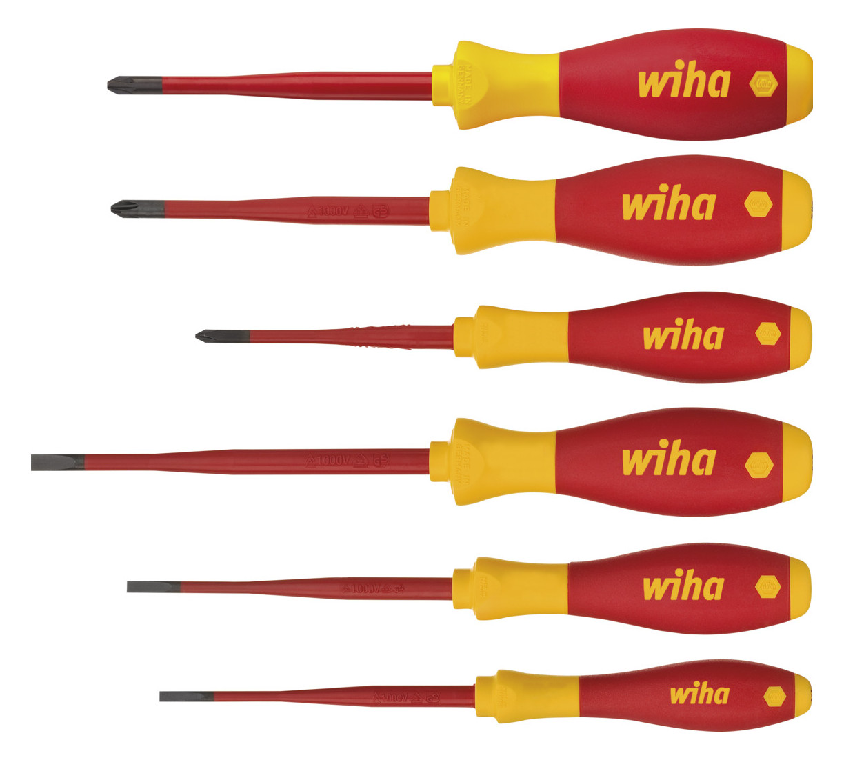 1St. Wiha 3201K601 3201K6001 Schraubendr Set slimFix 6tlg