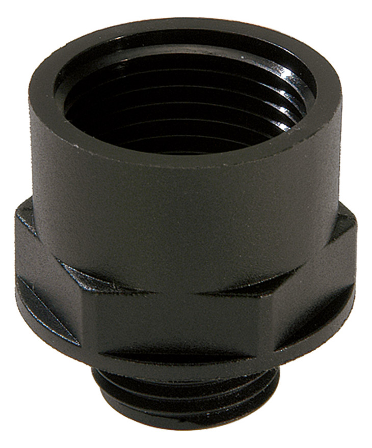 1St. Wiska 10064760 EX-Kunststoffadapter PG16-M25 RAL 9005 EX-APM 16/25