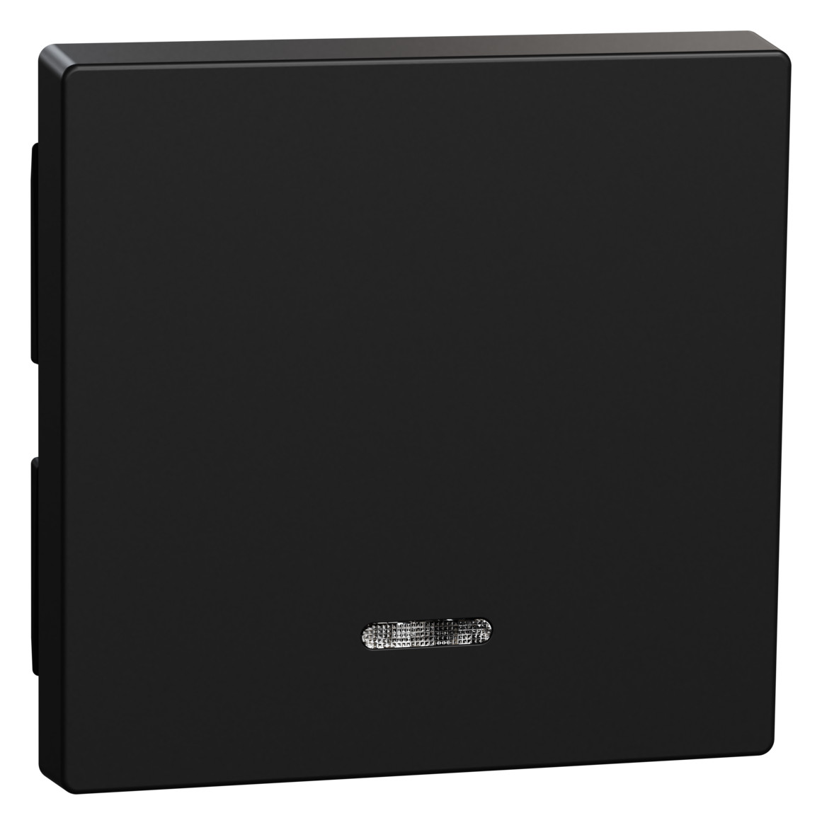 1St. Merten MEG3320-0403 Wippe mit Kontrollfenster, schwarz matt, System M Ocean Plastic