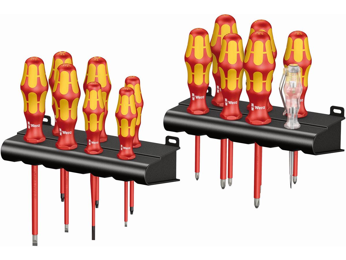 1St. Wera 05105631001 VDE Schraubendrehersatz Big Pack 100, 14-tlg. Kraftform Big Pack 100 Satz 14-tlg.