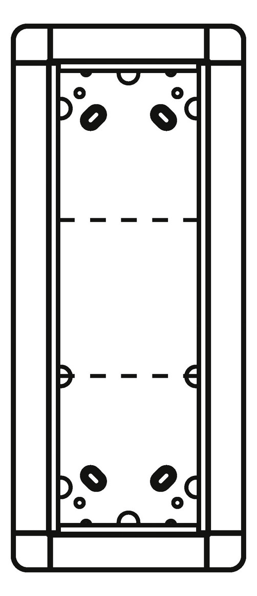 1St. Ritto 1881370 Unterputzrahmen 3 Modulplätze, weiß