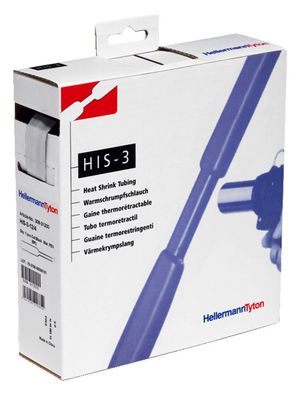5m Hellermann Tyton 308-30603 Warmschrumpfschlauch 3:1 HIS-3-6,0/2,0 transparent 5m