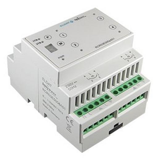 1St. Eldat Hutschienen- RCR03EN5004A01-29K Empfänger Motor 4 Kanal 230VAC grau