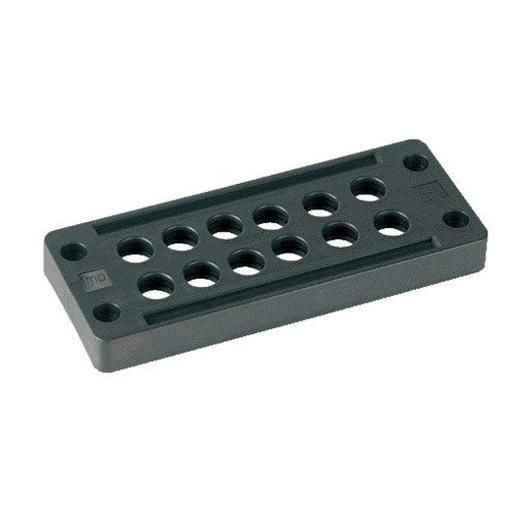 1St. MURR KDP/N 24/12: Schwarz Für Leitungen ohne Stecker-Kabeldurchfüh