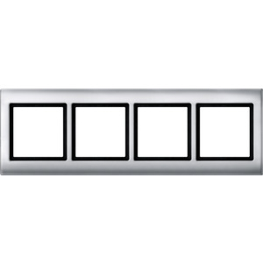 1St. Merten 400460 AQUADESIGN Rahmen 4fach aluminium 1St. Merten 400460 AQUADESIGN Rahmen 4fach aluminium