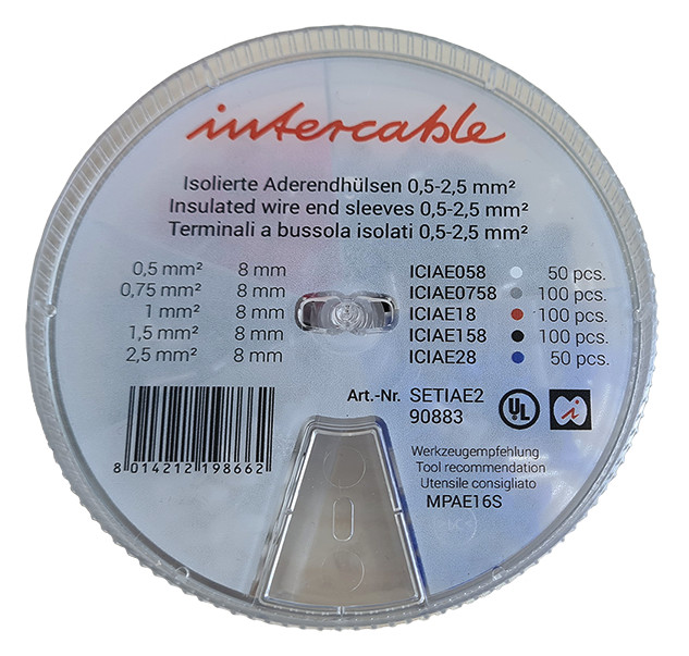 1St. Intercable SETIAE2 Streudose mit isolierten Aderendhülsen