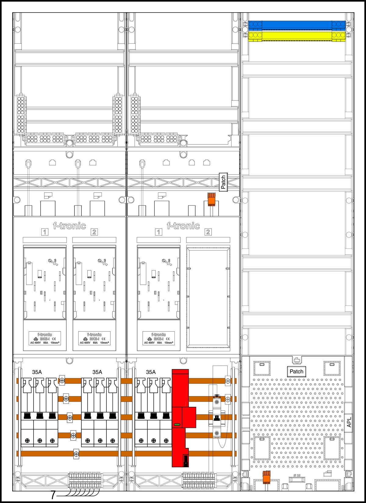 1St. F-Tronic EHZ733APZ35B10S1ÜS EHZ733APZ35B10S1ÜS, 3ZP,DS, 1R, 1 VAPZ inkl. APL, SLS 35A, ÜSS, S1, SPVGB10, 2 PPV,1 PL150 7195888