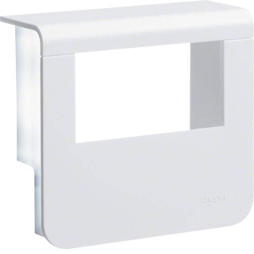 1St. Hager SL200559329016 Geräteträger-Oberteil mit seitlichen Spiegelflächen SL 20x55mm verkehrsweiß