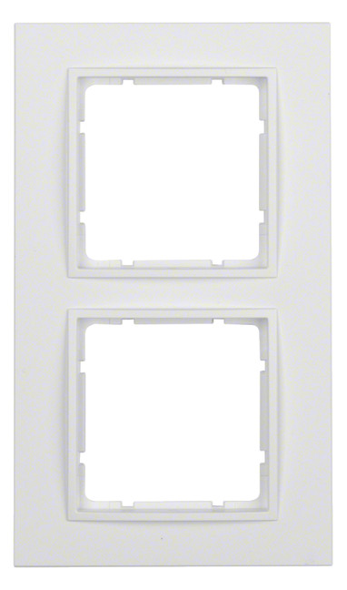 1St. Berker 10126919 Rahmen 2fach B.7 polarweiß matt