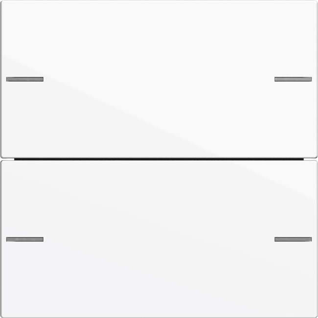 1St. Gira 575203 Wippenset 2fach für Tastsensor 4, Reinweiß glänzend