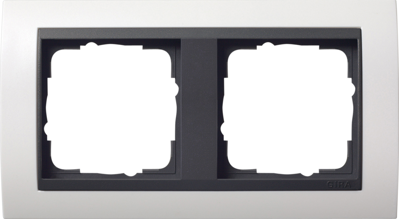 1St. Gira 0212808 Rahmen 2fach Zwischenr. AN Event Reinweiß