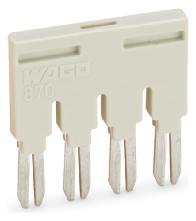 1St. WAGO 870-404 KAMMBRUeCKER lichtgr 4-FACH
