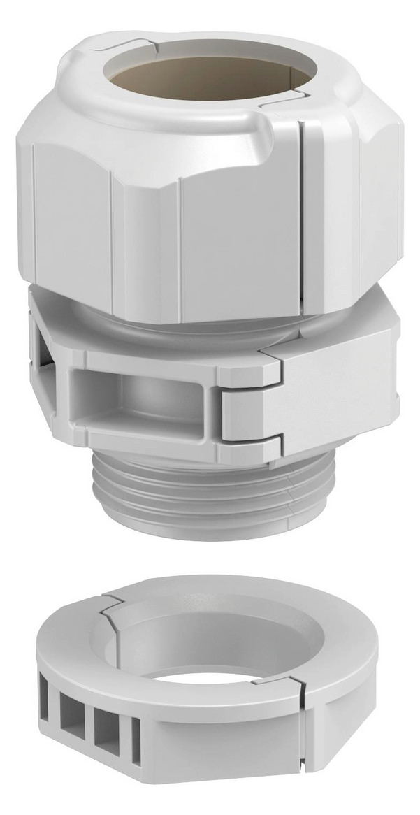 5St. OBO Bettermann 2024913 Kabelverschraubung, teilbar Dichteinsatz, 1 Kabel M25