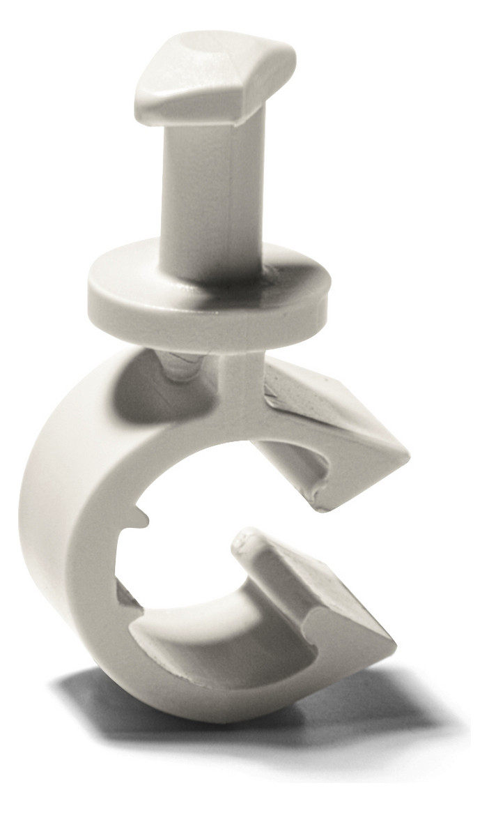 100St. Schnabl Stecktechnik 31460 Schnabl Gewinde-Clip SGC H0 hellgrau