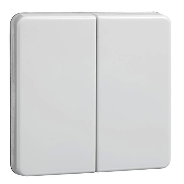 1St. Elso 233504 Wippe Paar Serienschalter/Doppeltaster FASHION/RIVA/SCALA reinweiß