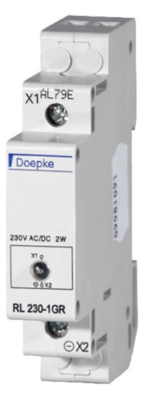 1St. Doepke RL230-1GR Leuchtmelder Grün LED 230V AC