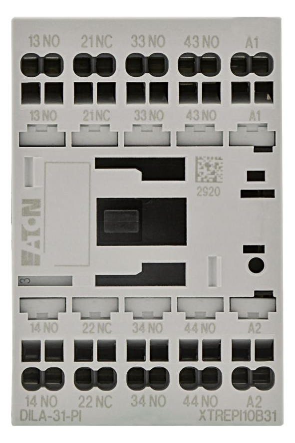 1St. Eaton DILA-31(24VDC)-PI, Hilfsschütz, 24 V DC, 3 S, 1 Ö, Push-in-Klemmen, Gleichstrombetätigung