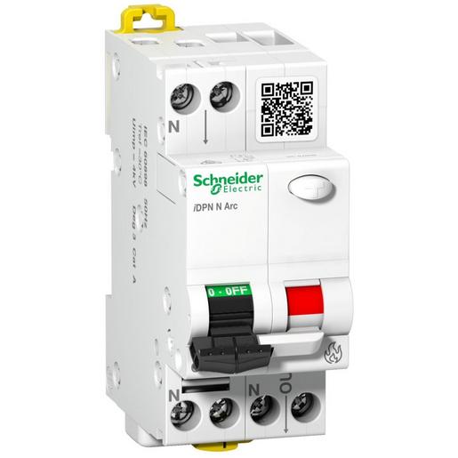1St. Schneider Electric A9FDB7616 Brandschutzschalter (AFDD) + LS, iDPN N Arc, 1P+N, 16A, B-Charakteristik