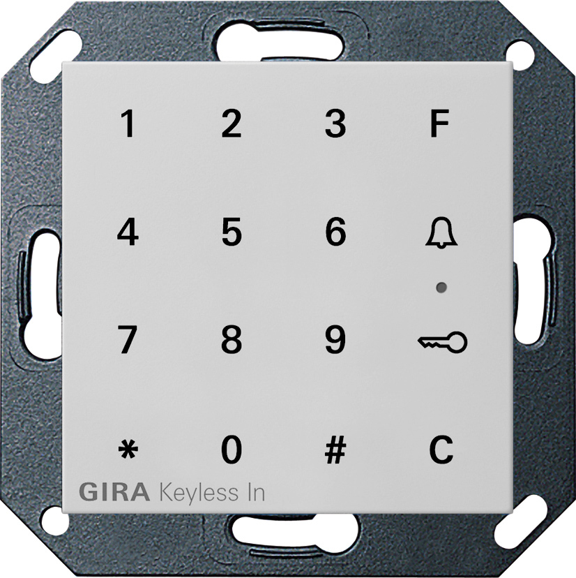 1St. Gira 2605015 Gira Keyless In Codetastatur System 55 Grau m