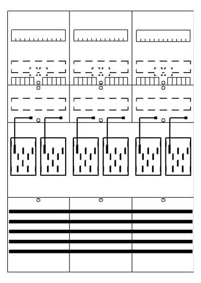 1St. Striebel BF37L6 BF37L6 Zählerfeld 7RE 6Z vorverdrahtet m