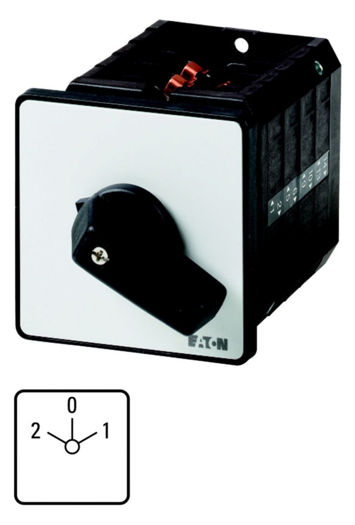 1St. Eaton T5B-4-49/E Polumschalter 092132 Kont8 63A 2Drehz. 2-0-1 60 rast. Einbau