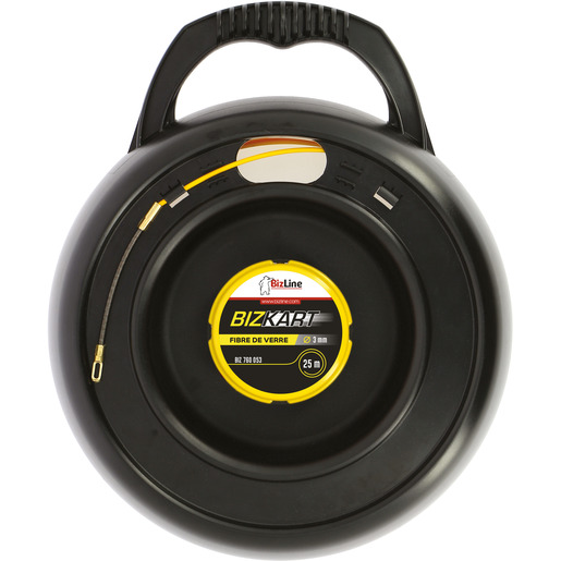 35m Bizline BIZ 760054 Glasfaser-Einziehhilfe 3Ø 3mm mit Gehäuse