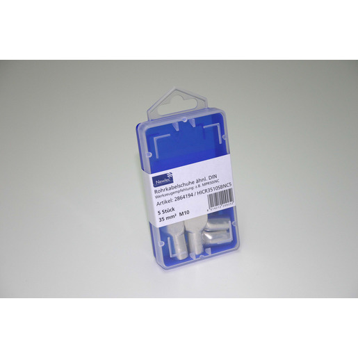 1Pk = 5 Stück Rohrkabelschuh 35 mm² M10 verzinnt