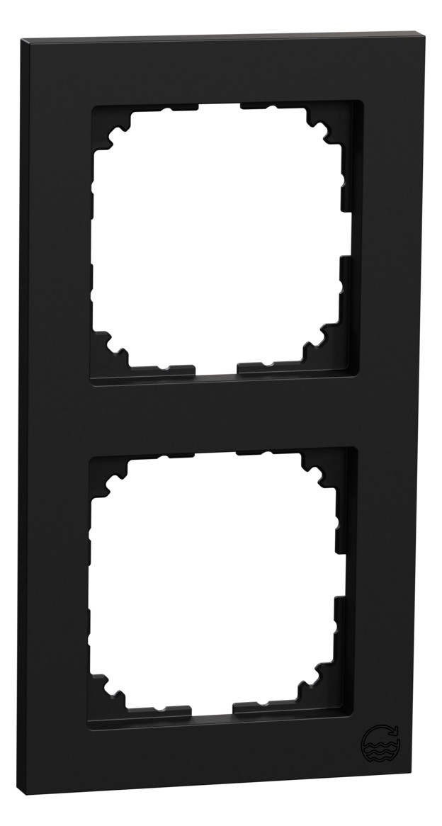 1St. Merten MEG4020-3603 M-Pure-Rahmen, 2fach, schwarz matt, M-Pure Ocean Plastic 1St. Merten MEG4020-3603 M-Pure-Rahmen, 2fach, schwarz matt, M-Pure Ocean Plastic