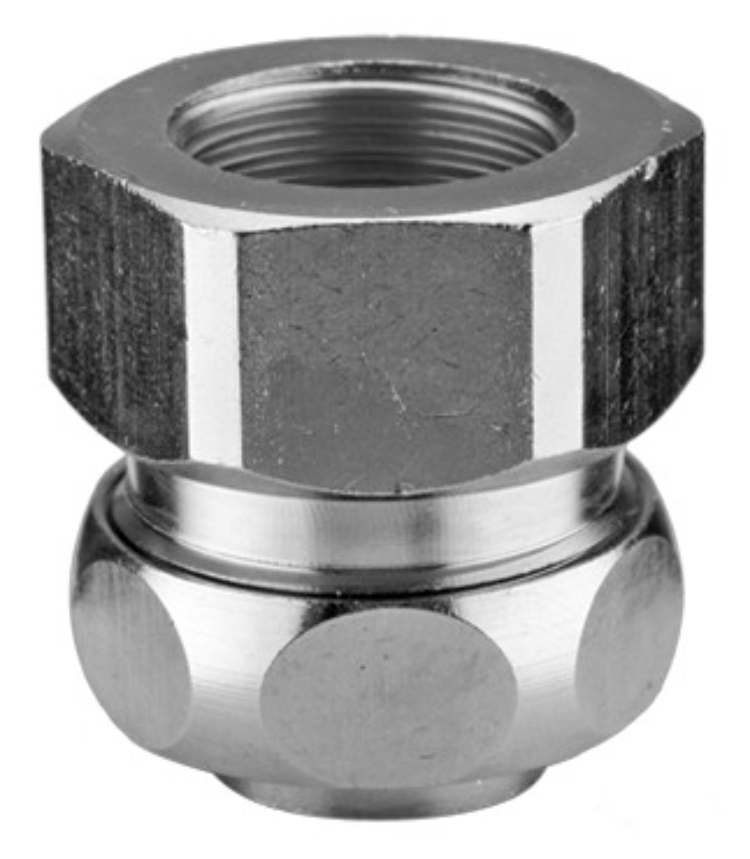 5St. FLEXA US2-M, AD56-M50 Metallverschraubung, Messing vernickelt,