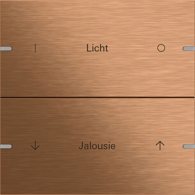 1St. Gira 503238 Wippenset 2f indiv. Tastsens.4 TS4 Bronze
