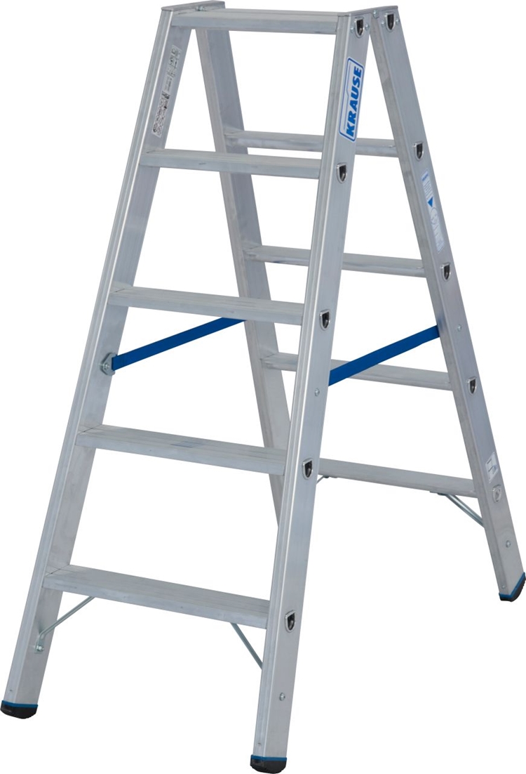 1St. Krause 124739 STABILO Stufen-DoppelLeiter 2x5 Stufen,I
