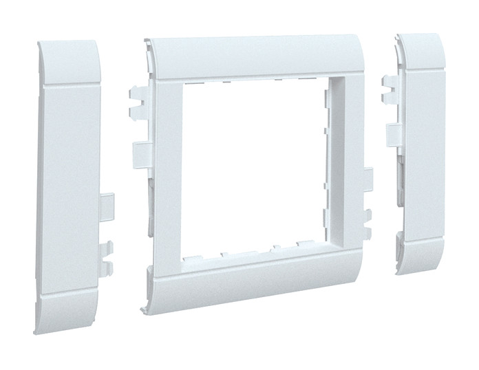 1St. Hager GR0800A9016 Rahmenblende 55 mod. hfr 80mm, vw