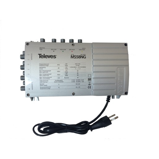 1St. Televes MS58NG 5 in 8 Guss Multischalter MULTRIX mit S...