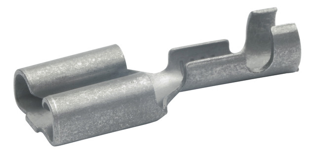 100St. Klauke 1720 Flachsteckhülse nicht-isol., nach DIN 46247, 6,3x0,8mm, 0,5-1 mm², CuZn verzinnt