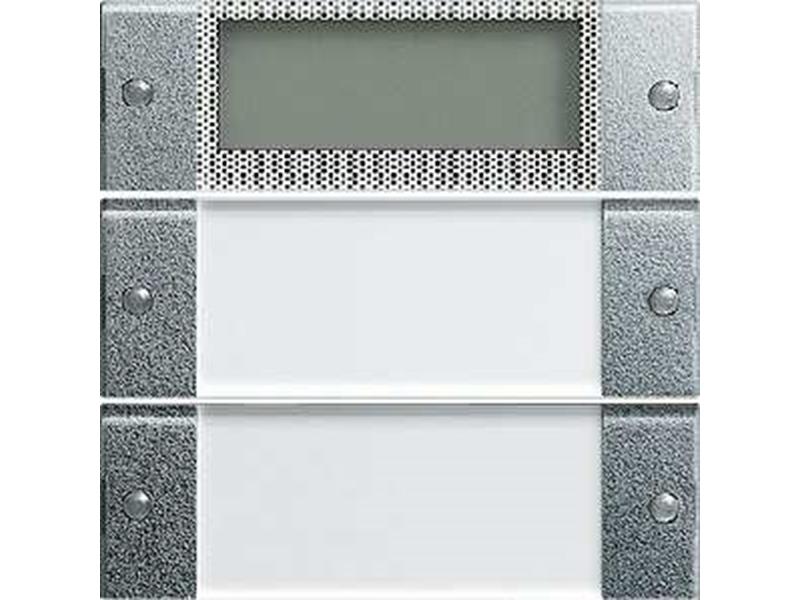 1St. Gira 214226 Wippenset 2fach Plus mit Beschriftungsfeld System 55 Klar Farbe Alu