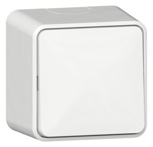 1St. Gira 310613 Wippschalter AusWe + Montagepl. AP Reinweiß