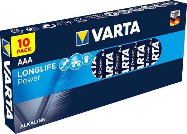 1St. Varta LONGLIFE Power Micro 1,5V 4903 Kartonware /Tray 04903121111 1St. Varta LONGLIFE Power Micro 1,5V 4903 Kartonware /Tray 04903121111