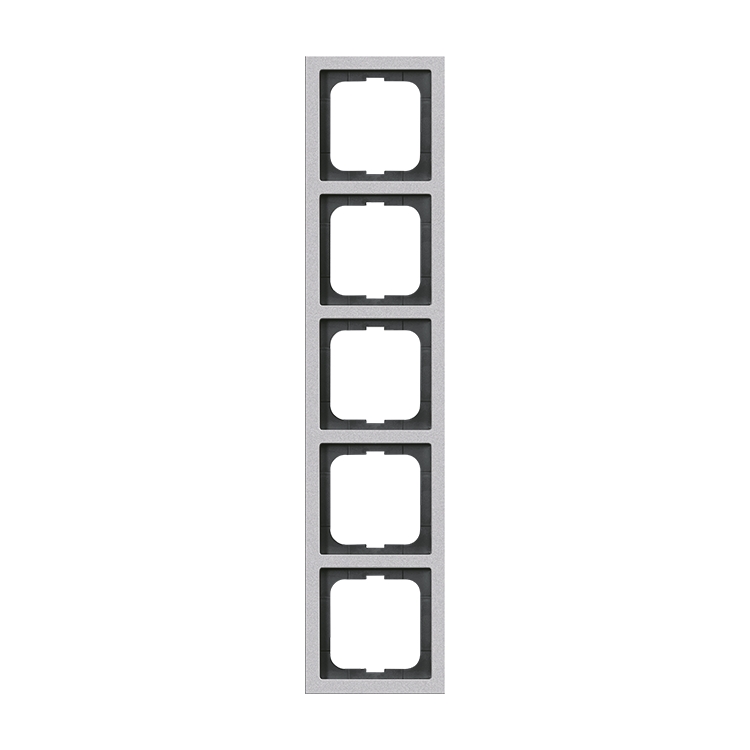 1St. Busch-Jaeger 1725-183K future linear-5-fach Rahmen future linear alusilber...