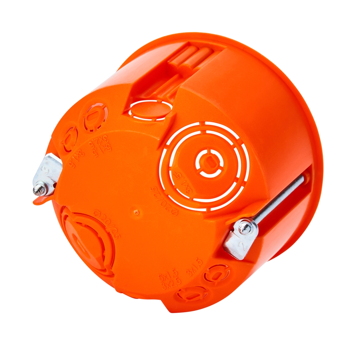 25St. F-Tronic E115 HW Gerätedose E115, Ø 68mm, t=49mm 7350163