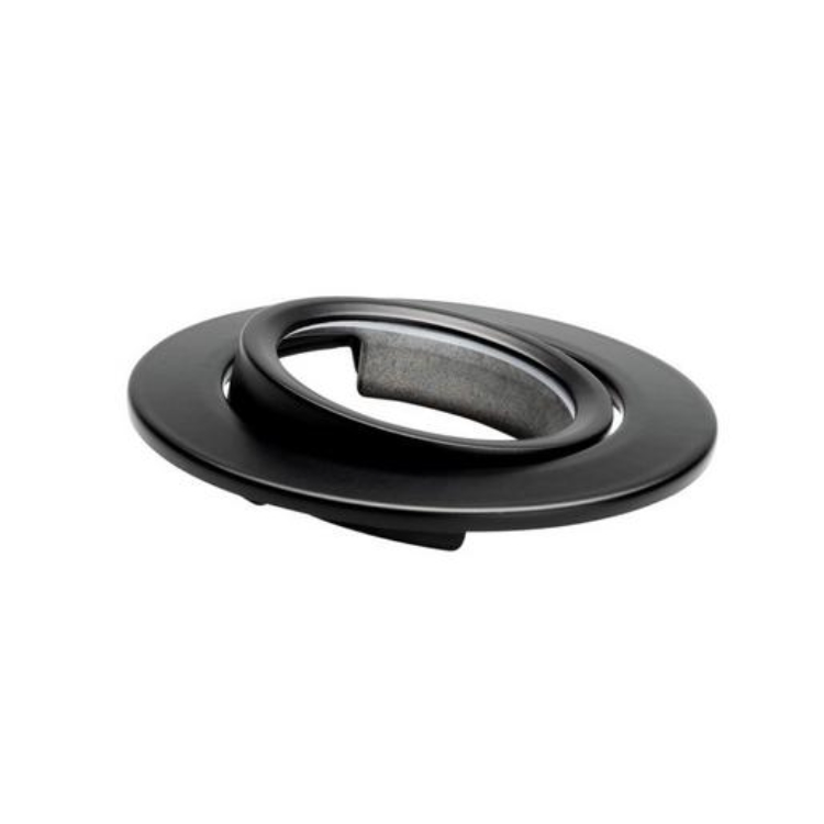 1St. NLEDEBSHVARBLFLXALSW Schwenkbare IP65 Aluminium Blende Schwar
