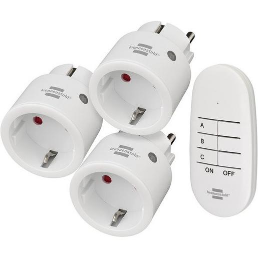 1St. Brennenstuhl 1507070 Comfort-Line Mini Funkschalt-Set 3x IP20