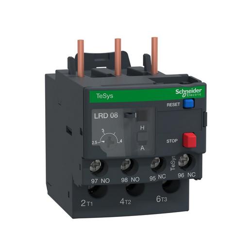 1St. Schneider Electric LRD08 Motorschutzrelais, 2,5-4A, 1S+1Ö, Klasse 10A