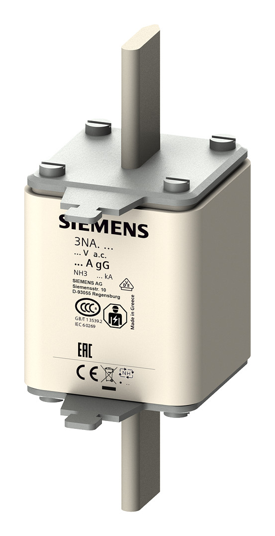 3St. Siemens 3NA3352 NH-Sicherungseinsatz, NH3, In: 315 A, gG 3St. Siemens 3NA3372 NH-Sicherungseinsatz, NH3, In: 630 A, gG