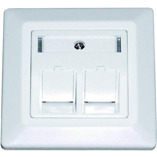 1St. Dätwyler 185867 UP-K Anschlussdosen 2x RJ45-Module Keystone