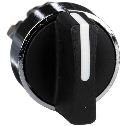 1St. Schneider Electric ZB4BD2 Frontelement für Wahlschalter ZB4, schwarz, 2 Positionen